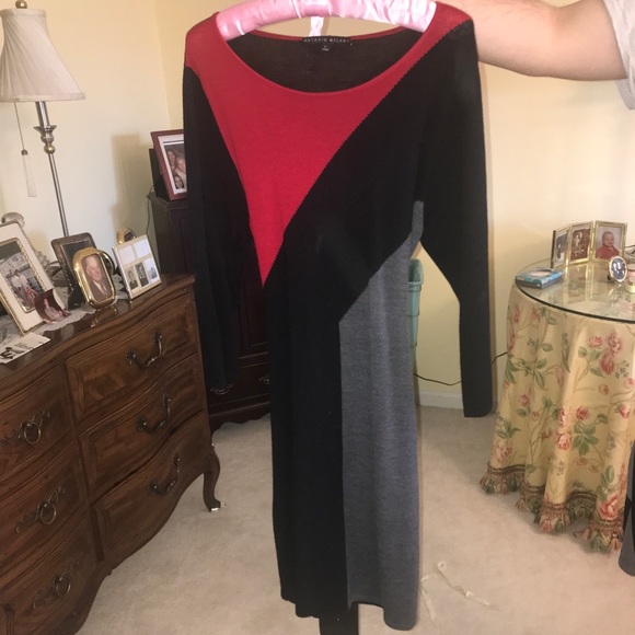 ANTONIO MELANI Wool Sweater Dress - Picture 2 of 3